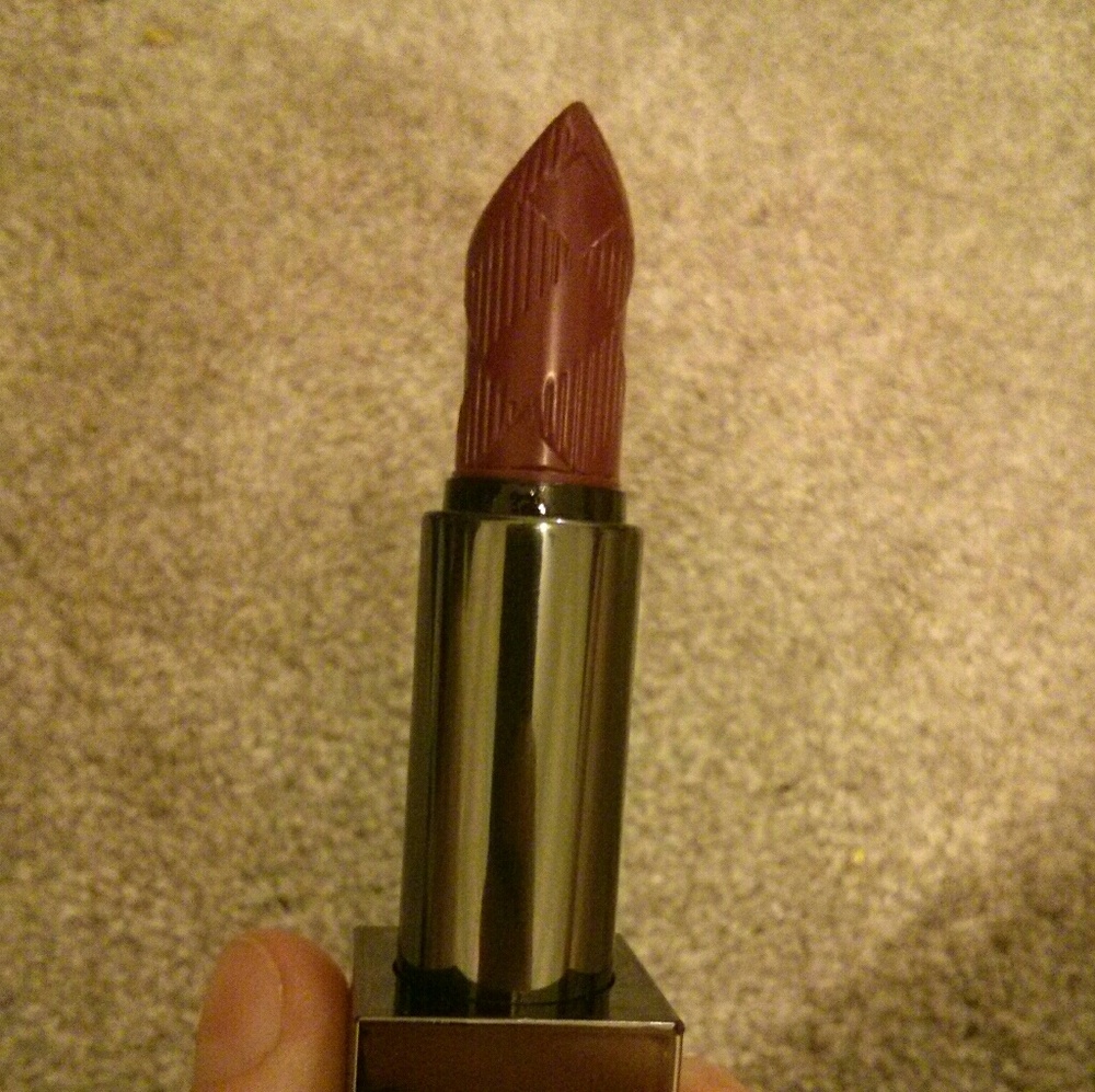 Burberry lipstick in bright plum